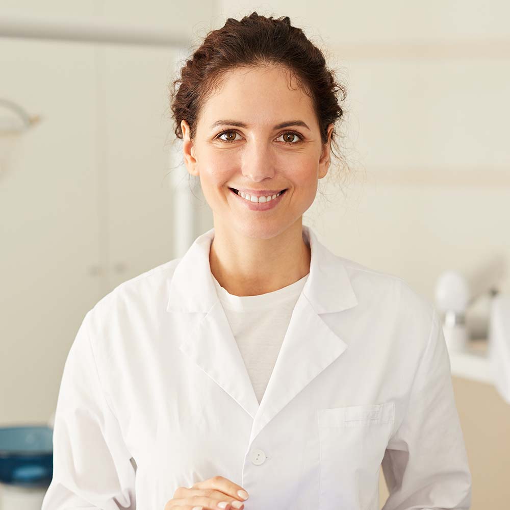 female dentist posing XVYZJ